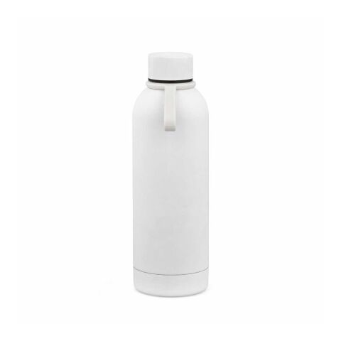 Hudson Bottle rSS 540ml. Double wall and leakproof. Rubber finish White
