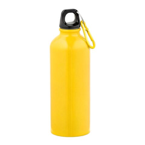 Drava Bottle rSS 530ml. Single wall and Leakproof. Carabiner on lid Yellow