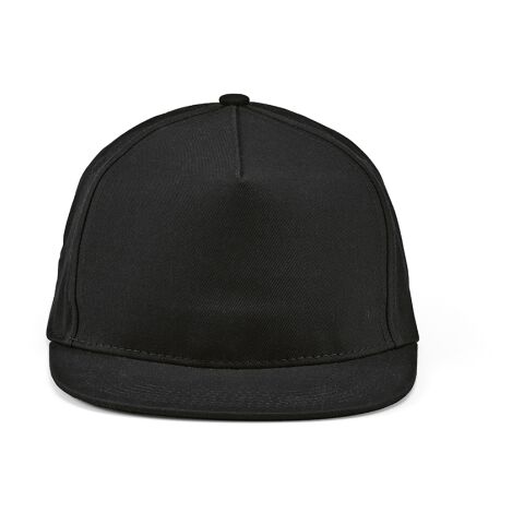 Cornell Cap rCotton 280gsm. 5 panels and Snap Closure Solid black | No Branding | not available | not available | not available