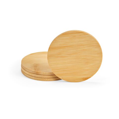 Christo Coasters Bamboo. Set of 4 Natural | No Branding | not available | not available | not available