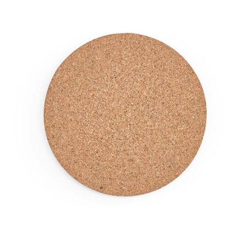 Bordalo individual round cork coaster. Made in Portugal Natural | No Branding | not available | not available | not available