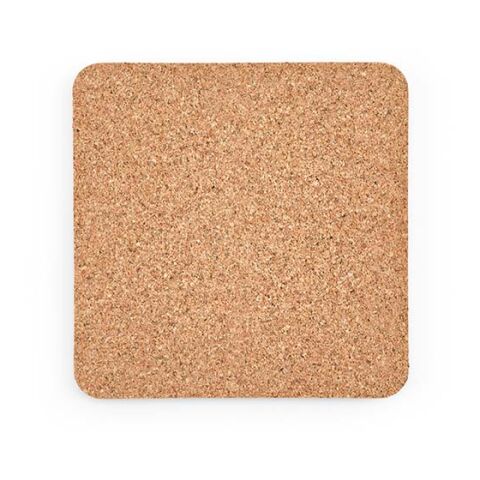 Vhils individual square cork coaster. Made in Portugal Natural | No Branding | not available | not available | not available