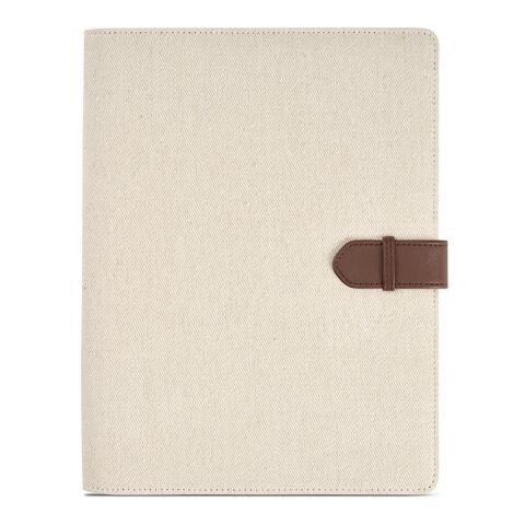 Eliot A4 Folder rCotton. 64 FSC sheet notepad and rPU closure Natural | No Branding | not available | not available | not available
