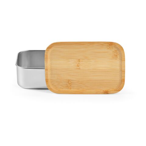 Warhol Lunchbox rSS 740ml with Bamboo lid and cutlery Silver | No Branding | not available | not available | not available