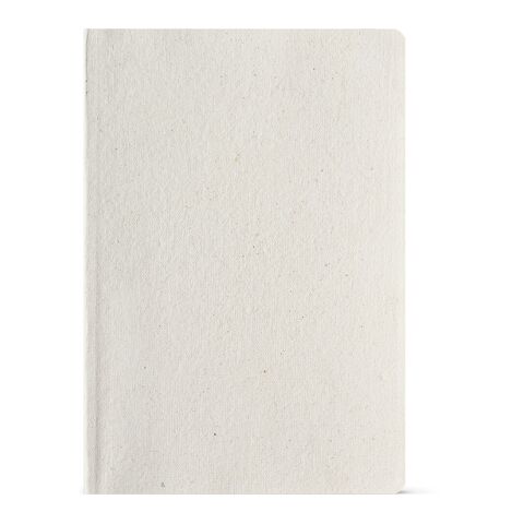 Austen A5 Notebook Hemp cover. 80gsm recycled 196 pages Pastel white | No Branding | not available | not available | not available