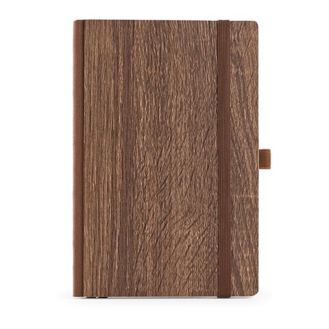 Steinbeck A5 Notebook Woodgrain cover. 70gsm FSC 196 pages Dark brown | No Branding | not available | not available | not available