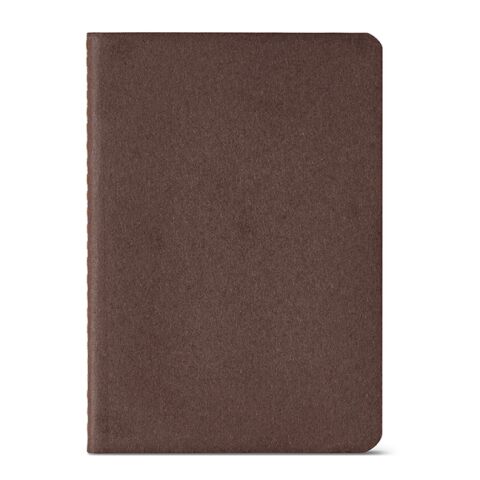Bronte A6 Softcover Notebook rCardboard cover. FSC paper Brown | No Branding | not available | not available | not available