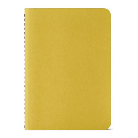 Bronte A6 Softcover Notebook rCardboard cover. FSC paper Dark yellow | No Branding | not available | not available | not available