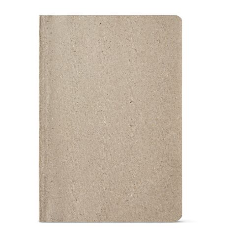 Poe A5 Notebook Flax cover. 80gsm recycled 196 pages Light grey | No Branding | not available | not available | not available