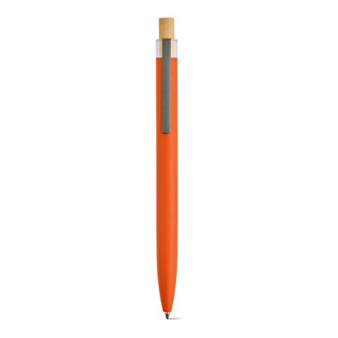 Tolkien Pen rAluminium, Bamboo and rPET. Blue 2km Dokumental® ink Orange