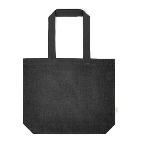 Blanc Shopping Bag rCotton 220gsm. 65cm handles and gusset Black