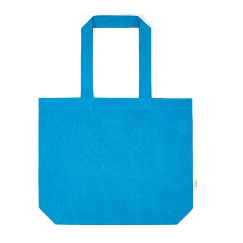 Aconcagua Shopping Bag rCotton 280gsm. 65cm handles and Gusset Light blue