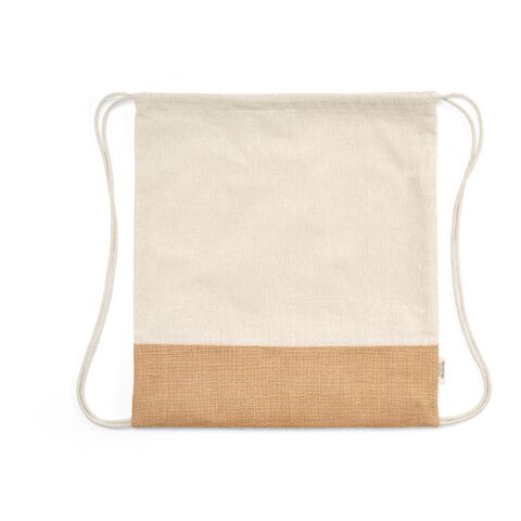Denali Drawstring Bag rCotton 180gsm and Jute 275gsm Natural | No Branding | not available | not available | not available