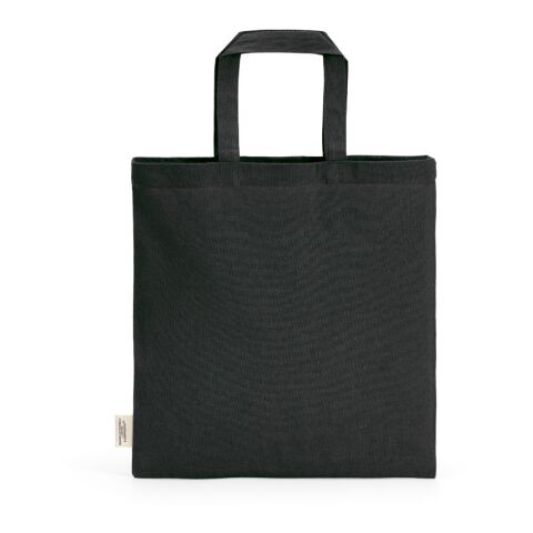 Aneto Shopping Bag rCotton 140gsm. 30cm Handles Solid black