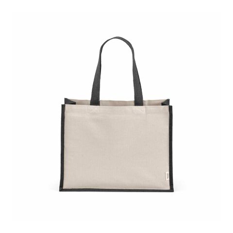 Maglic Shopping Bag. rCotton 300gsm and Jute Solid black