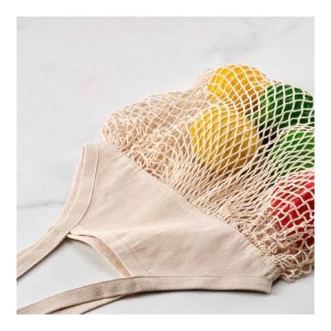 Huascaran Vegetable Bag rCotton 180gsm. 60cm handles Natural