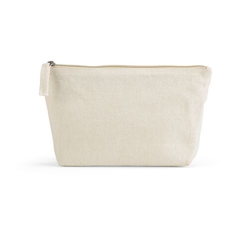 Cairo M. Toiletry Bag 2.1L 320 gsm rCotton with zipper Natural | No Branding | not available | not available | not available