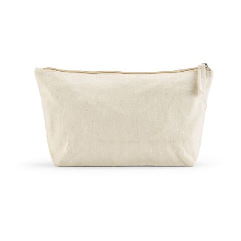 Cairo L. Toiletry Bag 3.9L 320 gsm rCotton with zipper Natural | No Branding | not available | not available | not available