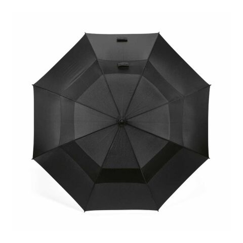 Jagger Golf Umbrella rPET. 30" Storm-proof and Automatic Opening Solid black