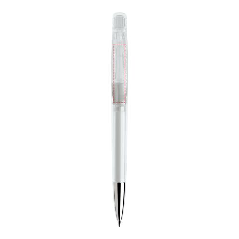 Prodir DS2 push ballpoint pen transparent Transparent | Without Branding | Without Branding | Chrome finish metal | Black