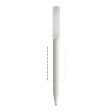Prodir DS3 twist ballpoint pen Biotic Pen white | Without Branding | Without Branding | Black