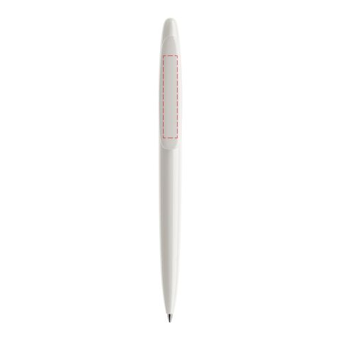 Prodir DS5 twist ballpoint pen polished white | Without Branding | Without Branding | Polished | Blue
