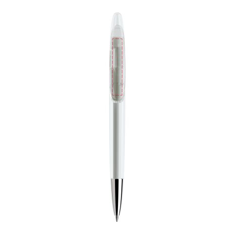 Prodir DS5 twist ballpoint pen transparent Transparent | Without Branding | Without Branding | Chrome finish metal | Black