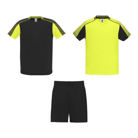 Juve kids sports set Fluor Yellow-Solid black | 4