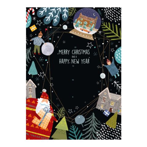 Promotional Insert Advent Calendar - standard Without Branding | Santa Frame