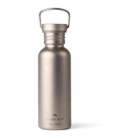 Nordic Drift Trail Ultra Light Titanium 600ml Water Bottle silver | No Branding | not available | not available