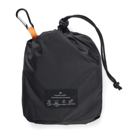 Nordic Drift GRS water-repellent picnic blanket black