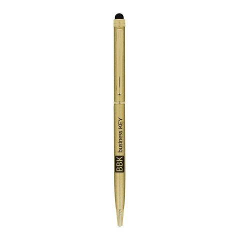 Sleek Stylus Executive pen gold | 1-color Screen Print | Cap-Rear clip | 10.00 mm x 24.00 mm