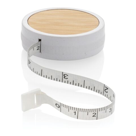 RCS recycled plastic &amp; bamboo tailor tape white-brown | No Branding | not available | not available