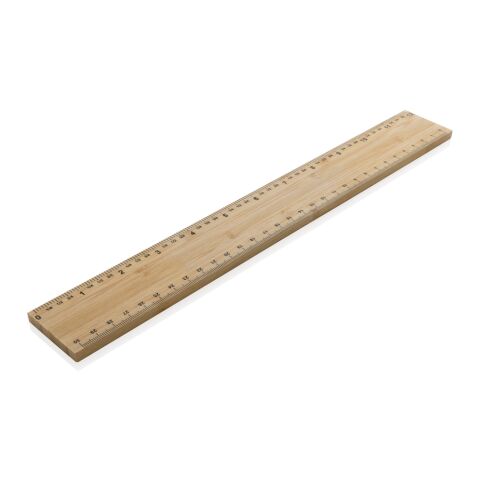 Timberson extra thick 30cm double sided bamboo ruler brown | No Branding | not available | not available