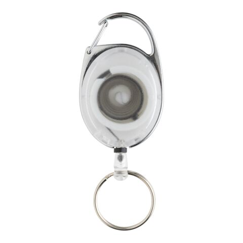 RCS recycled ABS roller clip keychain white | No Branding | not available | not available