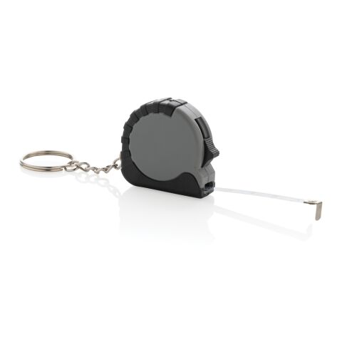 MeasureMate RCS reycled ABS 1 meter tape keychain grey | No Branding | not available | not available