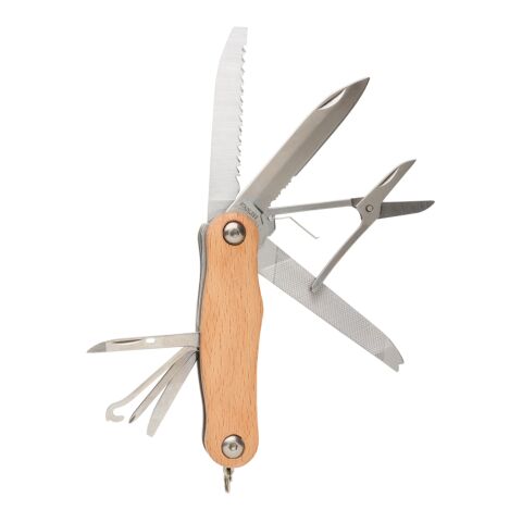 Logo printed Wood pocket knife