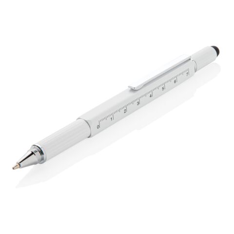 5-in-1 aluminium toolpen white