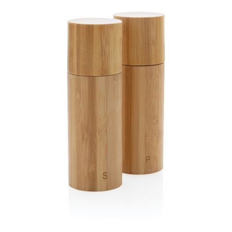 Ukiyo bamboo salt and pepper mill set brown | No Branding | not available | not available
