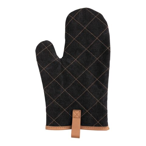 Deluxe canvas oven mitt black | No Branding | not available | not available