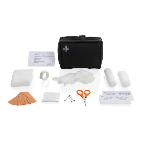 RCS recycled nubuck PU pouch  first aid set black | No Branding | not available | not available