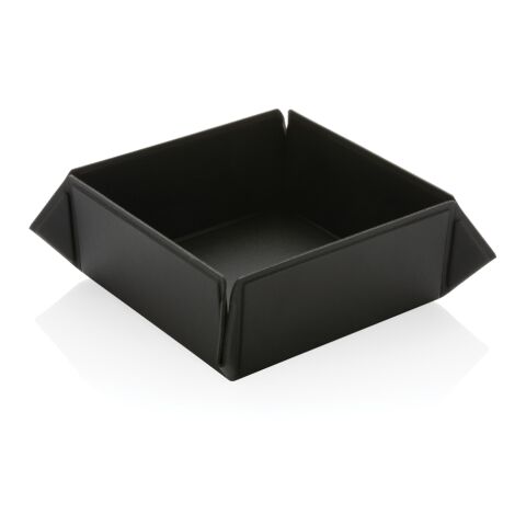 Swiss Peak RCS recycled PU foldable magnetic storage tray black | No Branding | not available | not available