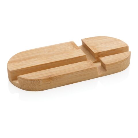 Bamboo tablet and phone holder brown | No Branding | not available | not available