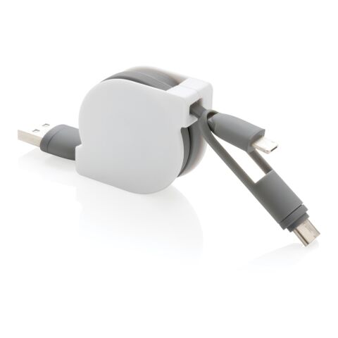 3-in-1 retractable cable grey | No Branding | not available | not available