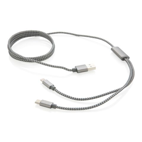 3-in-1 braided cable grey | No Branding | not available | not available