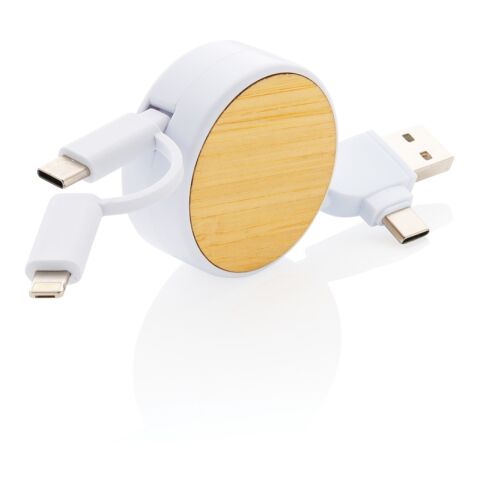 RCS recycled plastic Ontario 6-in-1 retractable cable White | No Branding | not available | not available