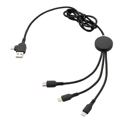 Light up logo 6-in-1 cable black | No Branding | not available | not available