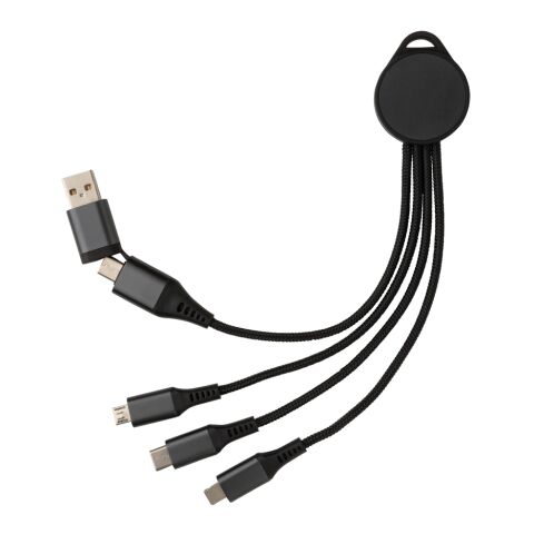 Terra RCS recycled aluminum 6-in-1 charging cable grey | No Branding | not available | not available