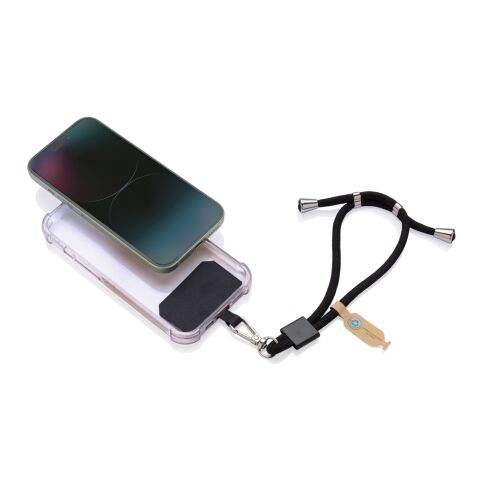 CarryLoop RCS recycled PET adjustable phone holder wristlet black | No Branding | not available | not available