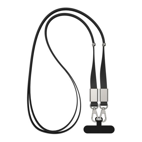 Nivo RCS recycled PET Crossbody lanyard black | No Branding | not available | not available